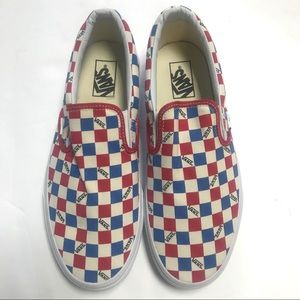 big check slip on vans